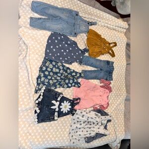 Jean Flower Overalls and other cute outfits 12 months